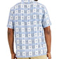 Camisa masculina Club Room Tribal Etch, branca, tamanho pequeno