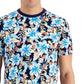 Camiseta Masculina Club Room Estampada Floral Azul Tamanho P