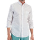 Camisa Masculina Estampa Floral Club Room Branca Tamanho X-G