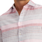 Camisa de linho listrada masculina Club Room, tamanho grande, rosa, ajuste regular