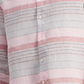 Camisa de linho listrada masculina Club Room, tamanho grande, rosa, ajuste regular