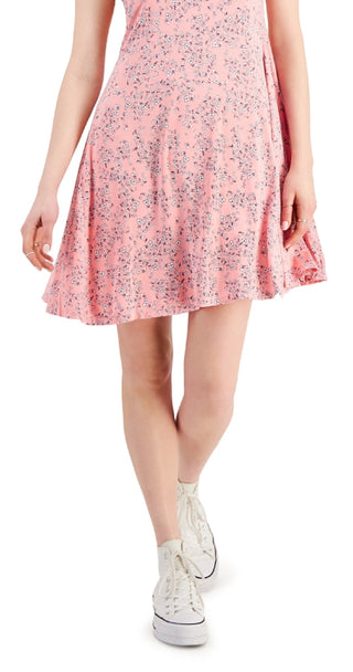 Vestido feminino com estampa floral e mangas esvoaçantes, estilo &amp; co, rosa, tamanho extragrande