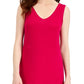 Vestido longo sem mangas estilo &amp; co feminino, tingido, rosa, tamanho grande