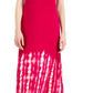 Vestido longo sem mangas estilo &amp; co feminino, tingido, rosa, tamanho extragrande
