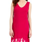 Vestido longo sem mangas estilo &amp; co feminino, tingido, rosa, tamanho GG