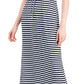 Vestido longo feminino estampado com cintura marcada estilo &amp; co, azul, tamanho grande
