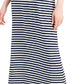 Vestido longo feminino estampado com cintura marcada estilo &amp; co, azul, tamanho grande