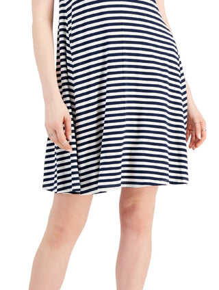 Vestido chinelo cruzado feminino Style &amp; Co, azul, tamanho extragrande