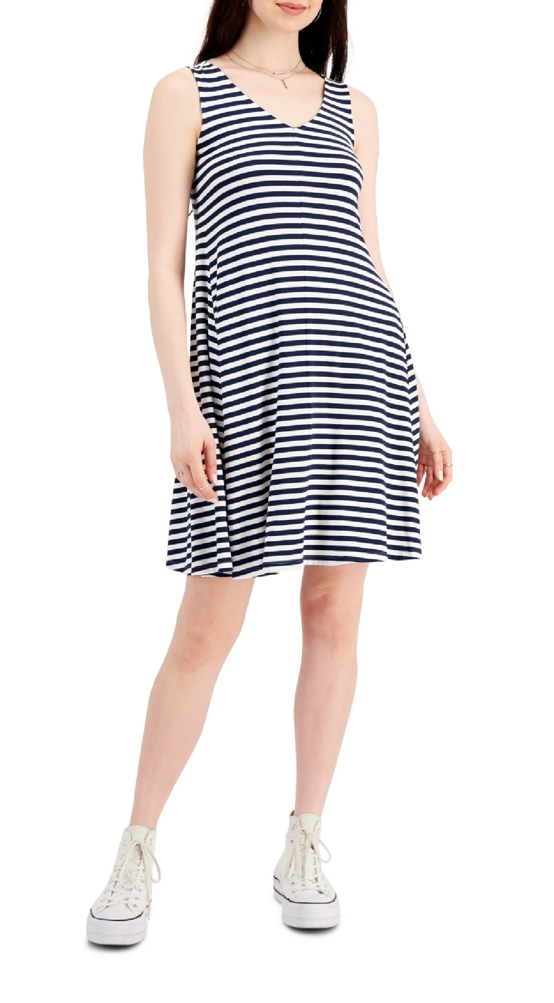 Vestido chinelo cruzado feminino Style &amp; Co, azul, tamanho XX-G
