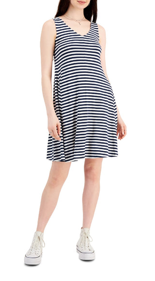 Vestido chinelo cruzado feminino Style &amp; Co, azul, tamanho XX-G