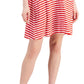 Vestido chinelo cruzado feminino Style &amp; Co, vermelho, tamanho médio