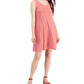 Vestido chinelo cruzado feminino Style &amp; Co, vermelho, tamanho médio