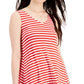 Vestido chinelo cruzado feminino Style &amp; Co, vermelho, tamanho extragrande