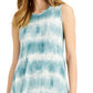 Vestido chinelo tie-dye feminino estilo &amp; co verde tamanho grande