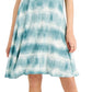 Vestido chinelo tie-dye feminino estilo &amp; co verde tamanho grande