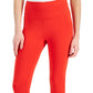Legging Capri Feminina Cintura Alta Estilo &amp; Co Vermelha Tamanho X-G