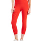 Legging Capri Feminina Cintura Alta Estilo &amp; Co Vermelha Tamanho X-G