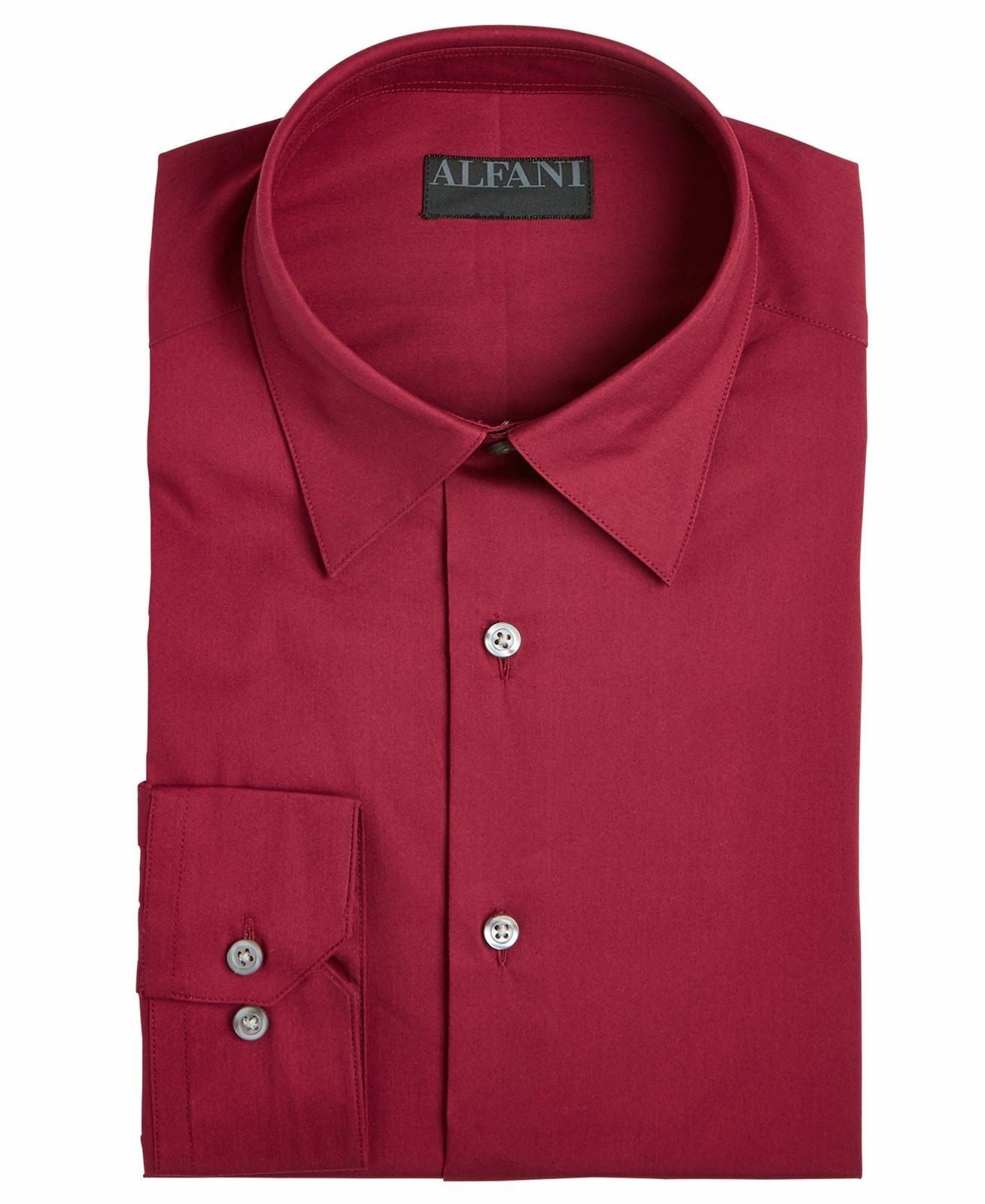 Camisa social masculina Alfani Slim Fit com elasticidade bidirecional e resistente a manchas - cor - tamanho 32 x 33