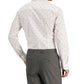 Camisa social masculina Bar III Slim Fit com estampa de flamingo, branca, tamanho médio