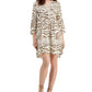 Vestido feminino com estampa de tigre da INC International Concepts, marrom, tamanho extragrande