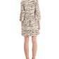 Vestido feminino com estampa de tigre da INC International Concepts, marrom, tamanho extragrande