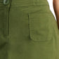 Saia-calça feminina Karen Scott verde tamanho 10 pequena