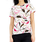 Camiseta estampada feminina Alfani rosa tamanho pequeno pequeno