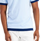 Camiseta Alfani Masculina Canelada Contrastada Azul Tamanho Grande