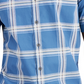 Camisa xadrez masculina Alfani Rolo estampada azul tamanho médio