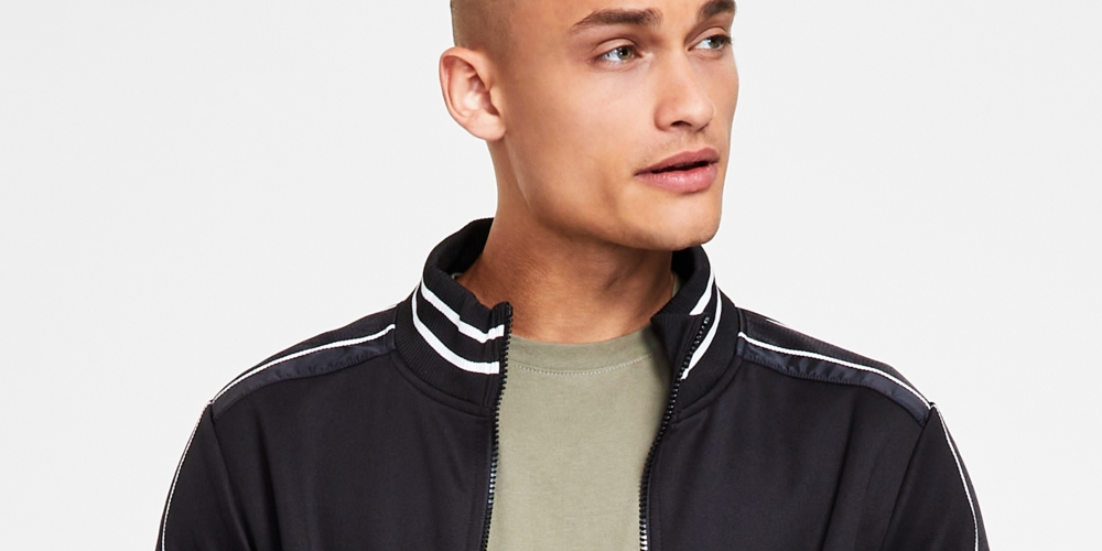 Jaqueta de corrida masculina de neoprene INC International Concepts, cinza, tamanho pequeno