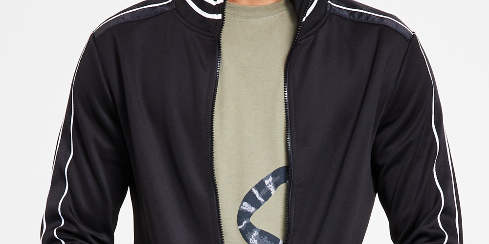 Jaqueta de corrida masculina de neoprene INC International Concepts, cinza, tamanho pequeno