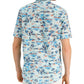 Club Room Camiseta Masculina Regular Fit Texturizada com Estampa Tropical Azul Tamanho P