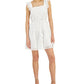 Vestido feminino com ilhós INC International Concepts, branco, tamanho médio