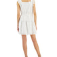 Vestido feminino com ilhós INC International Concepts, branco, tamanho médio