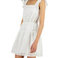 Vestido feminino com ilhós INC International Concepts, branco, tamanho médio
