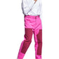 E agora esta calça masculina de pintor rosa tamanho 38