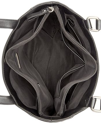 Bolsa tote feminina Giani Bernini em couro napa clássico marrom, tamanho único