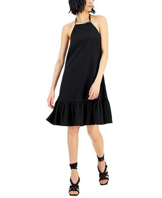 Vestido Halter Feminino INC International Concepts Preto Tamanho Grande