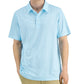Camisa polo masculina com estampa de peixe, azul, tamanho médio, Club Room