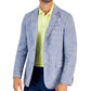 Blazer masculino 100% linho azul tamanho pequeno