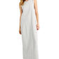 Vestido regata feminino estilo mestiço, cinza, tamanho médio