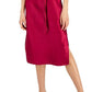 Vestido feminino com fenda lateral e decote profundo, INC International Concepts, rosa, tamanho X-S