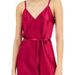 Vestido feminino com fenda lateral e decote V da INC International Concepts, rosa, tamanho pequeno