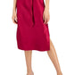 Vestido feminino com fenda lateral e decote V da INC International Concepts, rosa, tamanho pequeno