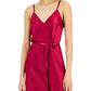 Vestido feminino com fenda lateral e decote profundo, rosa, tamanho extragrande, da INC International Concepts