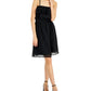 Vestido feminino com babados e recortes, preto, tamanho XX-G, da INC International Concepts