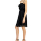 Vestido feminino com babados e recortes, preto, tamanho XX-G, da INC International Concepts