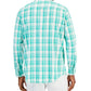 Camisa xadrez masculina Club Room Regular Fit, verde, tamanho X-G