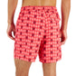Calções de banho masculinos Club Room Beach To Boardwalk com estampa de tartaruga, rosa, tamanho extragrande