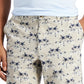 Shorts Club Room Masculino Regular Fit Stretch Island Print 9 Marrom Tamanho 44